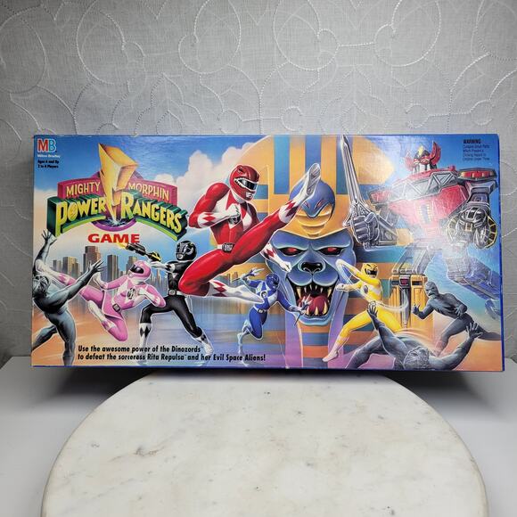 Vintage 1993 Mighty Morphin Power Rangers Board Game MB Milton Bradley Complete - Picture 1 of 16